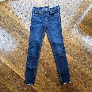 Rag & Bone Dark Wash Ankle Skinny Jeans (sz 25)